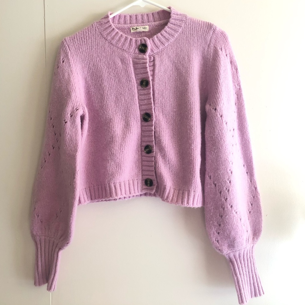 Host Pick For Love and Lemons Mia Pointelle Sweater Small - Picture 5 of 11
